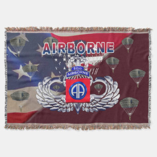 82nd Airborne Division Throw Blanket