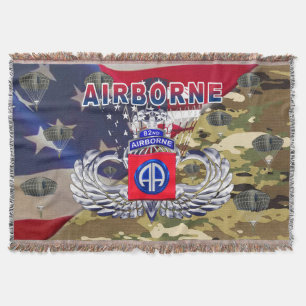 82nd Airborne Division Throw Blanket