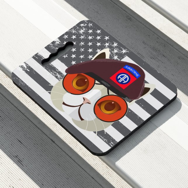 82nd Airborne Division “Too Cool Cat” Seat Cushion (In Situ)