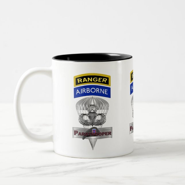 82nd Airborne Division Two-Tone Coffee Mug (Left)