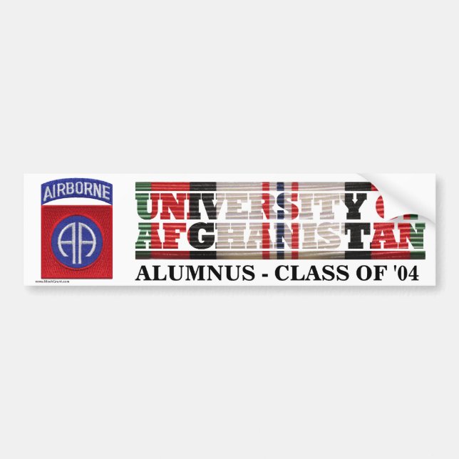 82nd Airborne Division U of Afghanistan Sticker (Front)