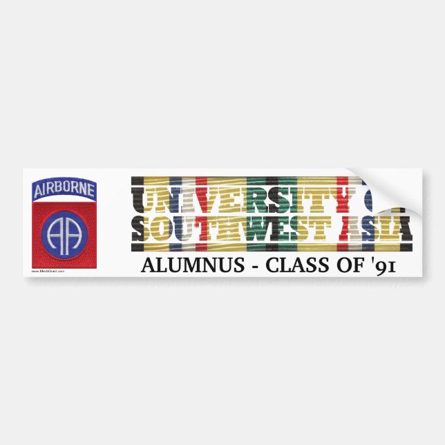 82nd Airborne Division U of Southwest Asia Sticker (Front)