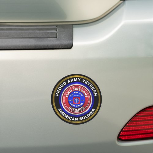 82nd Airborne Division Veteran Car Magnet