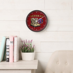82nd Airborne Division Veteran Clock