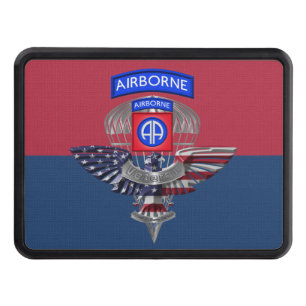 82nd Airborne Division Veteran Hitch Cover
