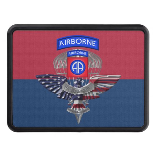 82nd Airborne Division Veteran Hitch Cover