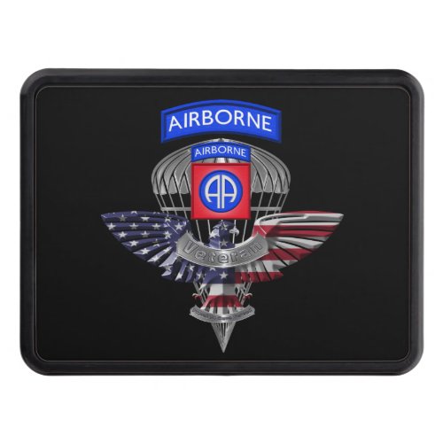 82nd Airborne Division Veteran Hitch Cover