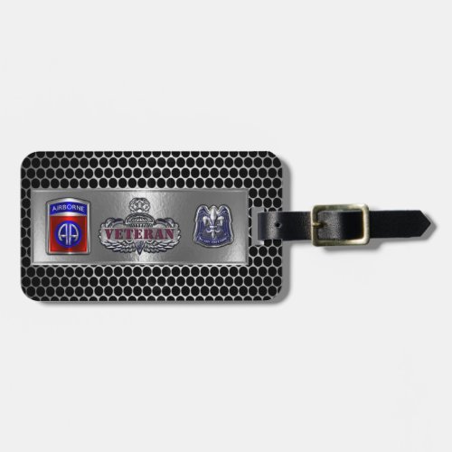 82nd Airborne Division Veteran Luggage Tag