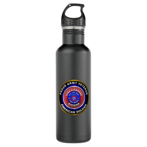82nd Airborne Division Veteran Stainless Steel Water Bottle