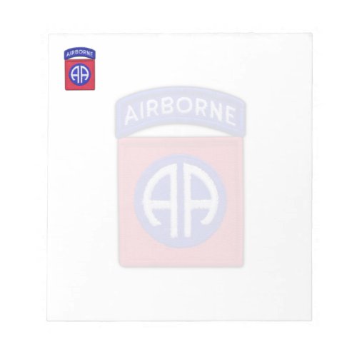 82nd airborne division veterans patch Notepad
