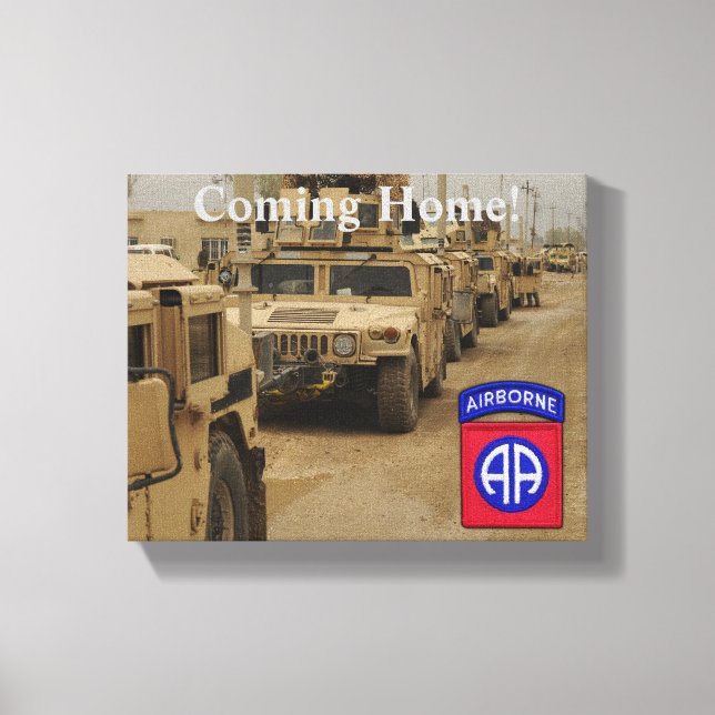 82nd airborne division veterans vets gulf war canvas print (Front)
