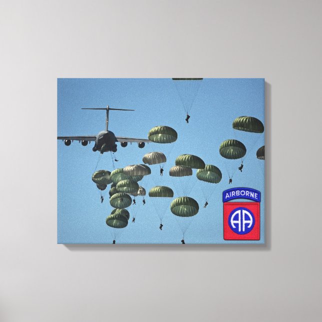 82nd airborne division veterans wrapped canvas (Front)
