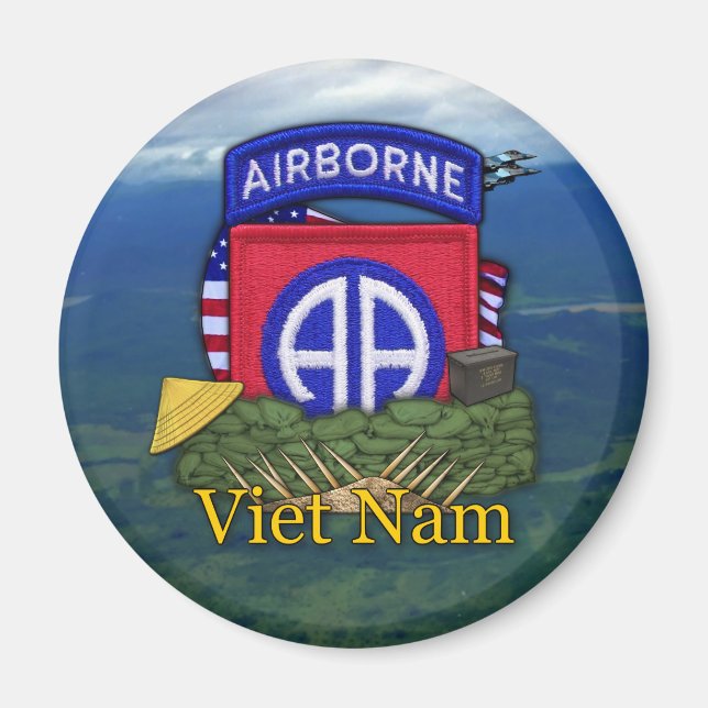 82nd airborne division vietnam vets veterans Magne Magnet (Front)