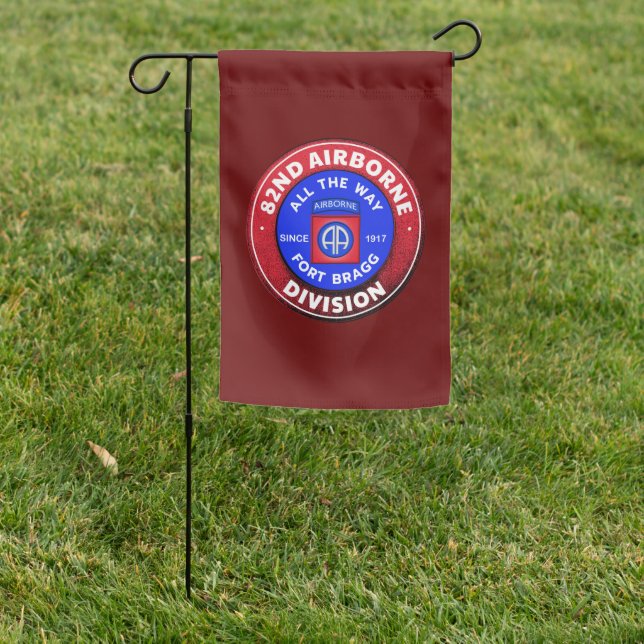 82nd Airborne Division Vintage Design Garden Flag (In SItu)