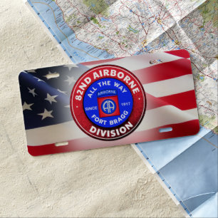 82nd Airborne Division “Vintage Design” License Plate