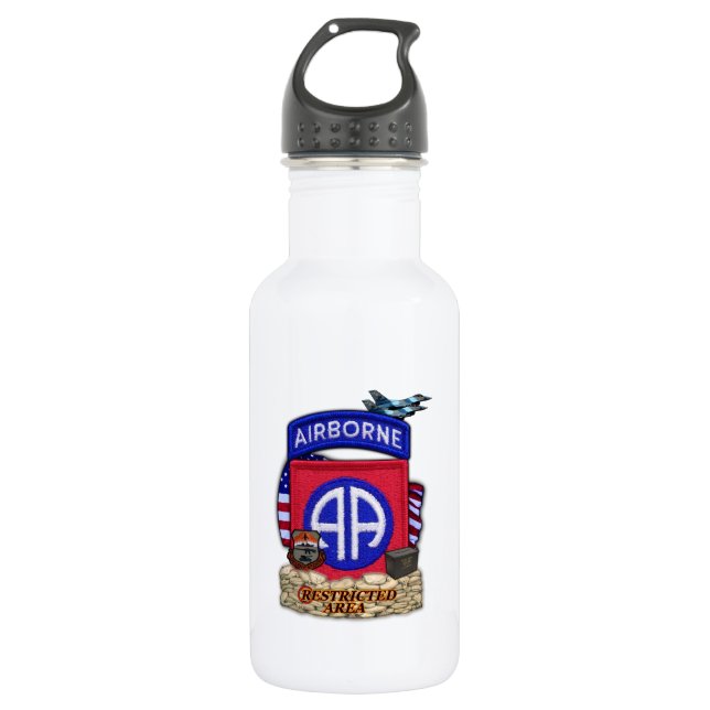82nd airborne division war veterans vets water Bot Bottle (Front)