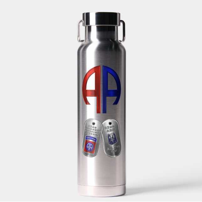 82nd Airborne Division  Water Bottle (Front)