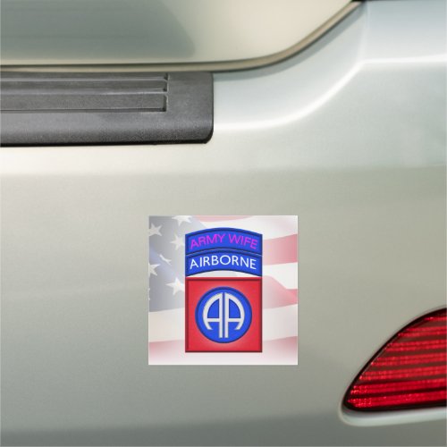 82nd Airborne DIvision Wife Car Magnet