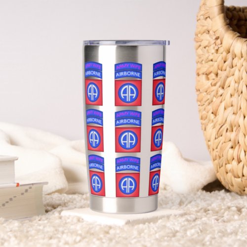 82nd Airborne Division Wife Insulated Tumbler