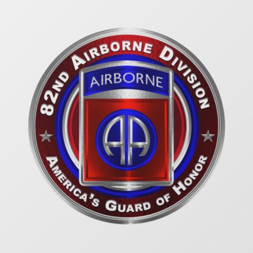 82nd Airborne Division  Window Cling