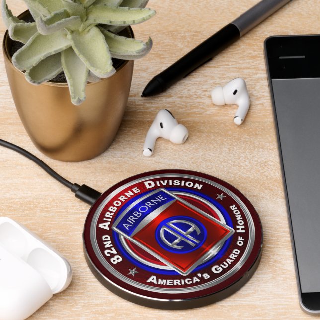 82nd Airborne Division  Wireless Charger (Desk 2)