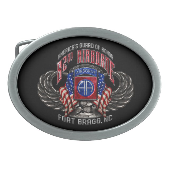 82nd Airborne Fort Bragg Belt Buckle (Front)