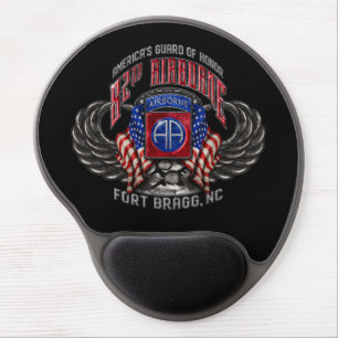 82nd Airborne Fort Bragg Black Gel Mousepad