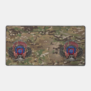 82nd Airborne Fort Bragg Camo Desk Mat
