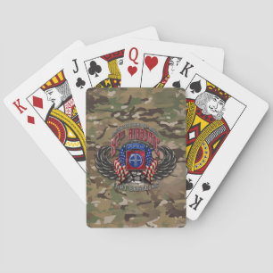 82nd Airborne Fort Bragg Camo Poker Cards