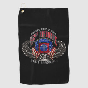 82nd Airborne Fort Bragg Golf Towel