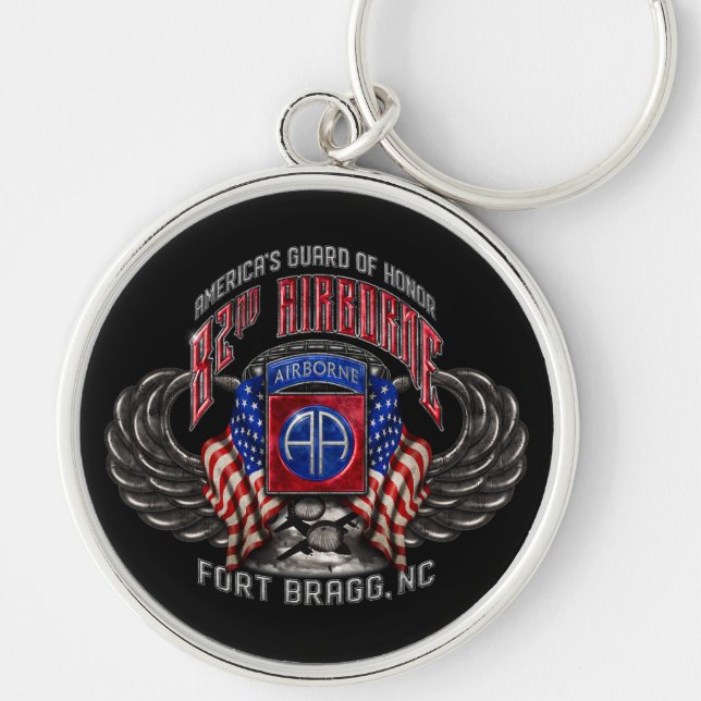 82nd Airborne Fort Bragg Keychain (Front)