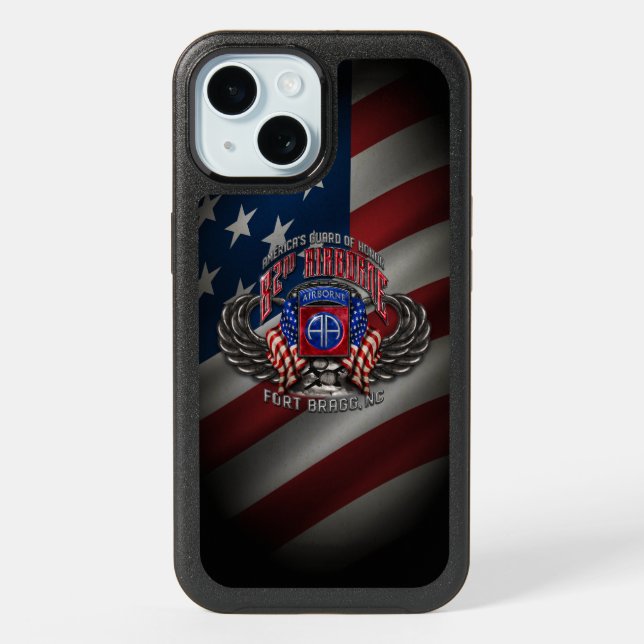82nd Airborne Fort Bragg Otterbox iPhone 15 Case (Back)
