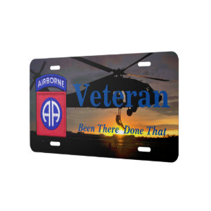 82nd airborne fort bragg veterans vets license plate