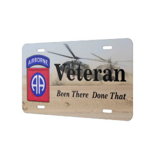 82nd airborne fort bragg veterans vets license plate