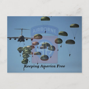 82nd airborne fort Bragg veterans vets patch Postcard