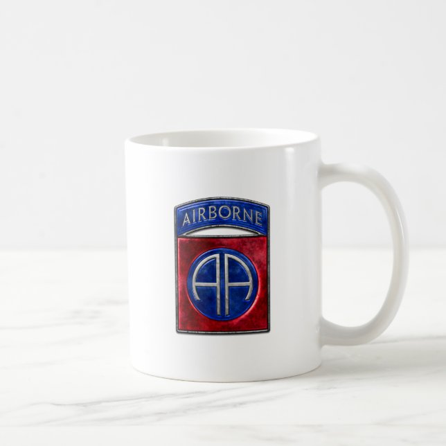 82nd Airborne Fort Liberty White Coffee Mug (Right)