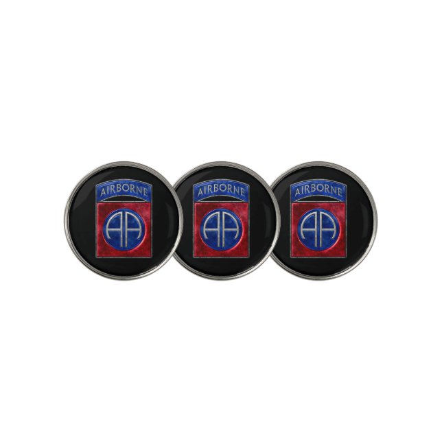82nd Airborne Golf Ball Marker (3 Up)