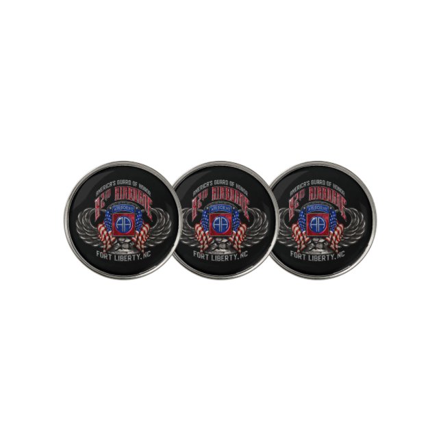 82nd Airborne Golf Ball Marker (3 Up)