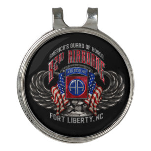 82nd Airborne Golf Hat Clip