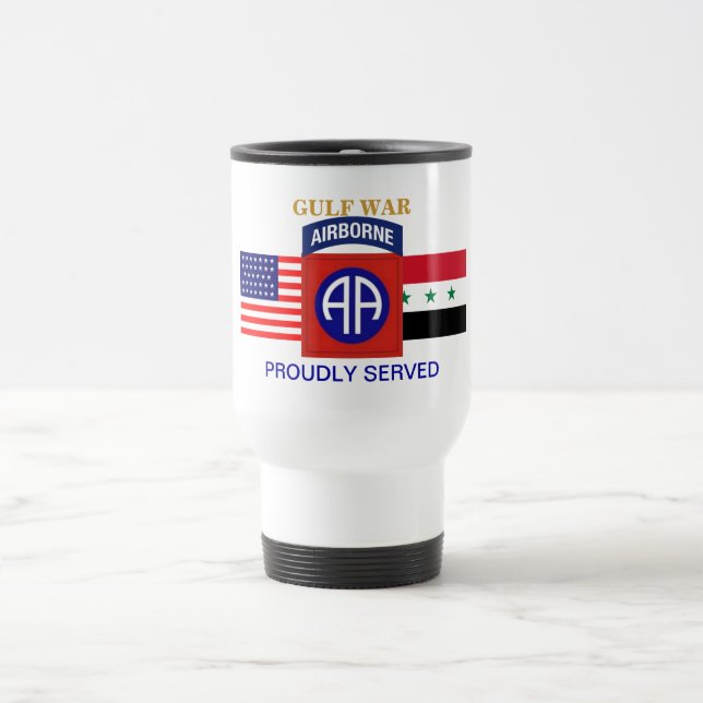 82ND AIRBORNE GULF WAR TRAVEL MUG (Center)
