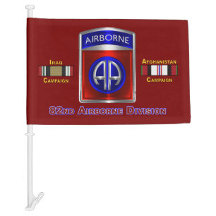 82nd Airborne Iraq & Afghanistan American Flags