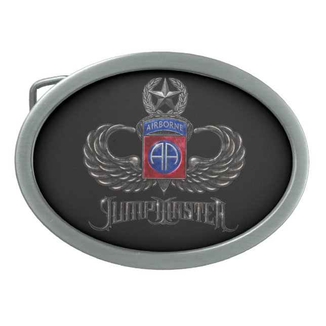 82nd Airborne Jumpmaster Belt Buckle (Front)