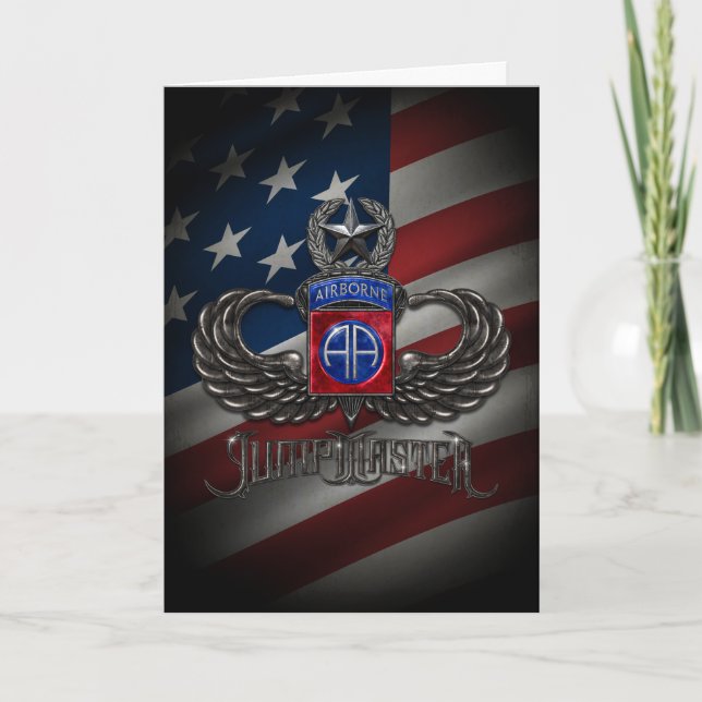 82nd Airborne Jumpmaster Card (Front)