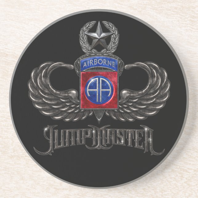 82nd Airborne Jumpmaster Coaster (Front)