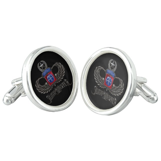 82nd Airborne Jumpmaster Cufflinks (Angled)