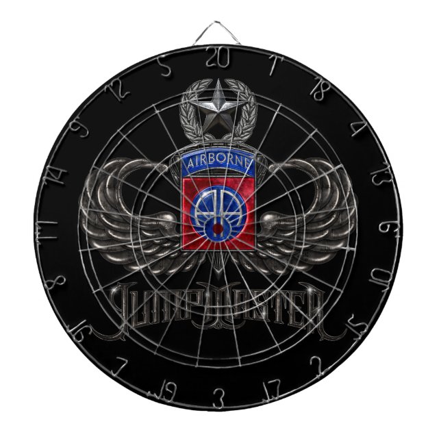 82nd Airborne Jumpmaster Dart Board (Front)