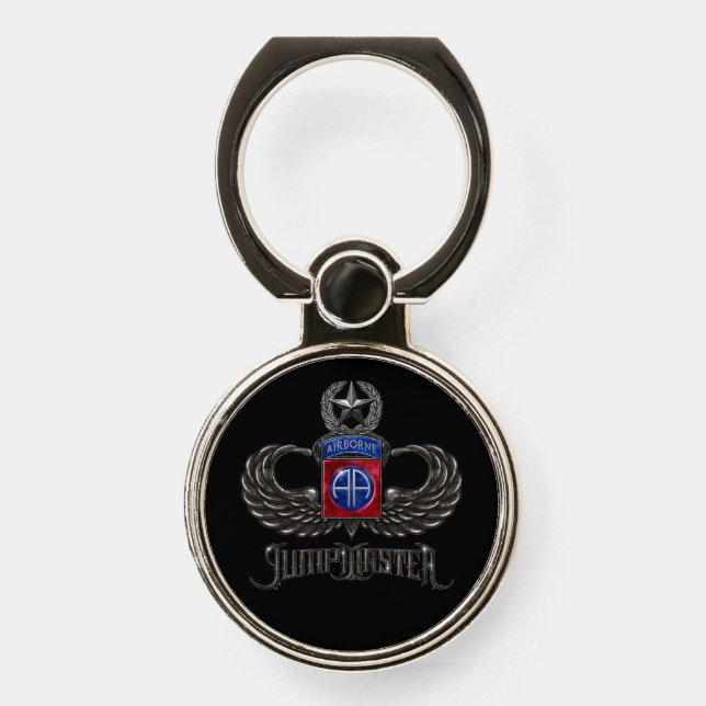 82nd Airborne Jumpmaster Phone Ring Stand (Front)