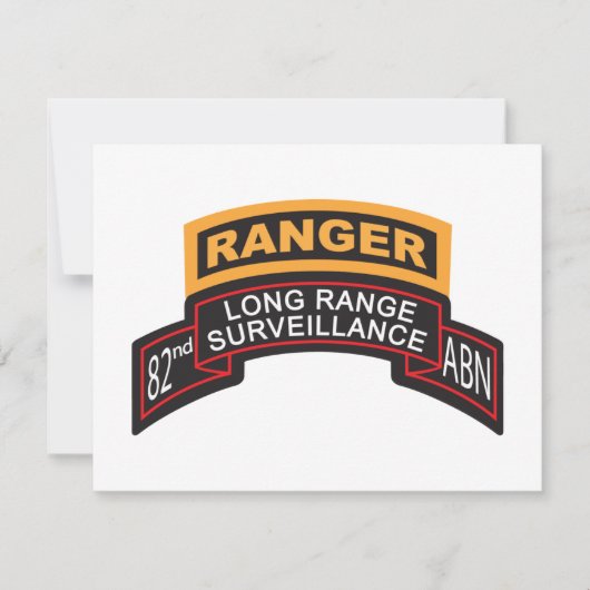 82nd Airborne LRS Scroll, Ranger Tab (Front)