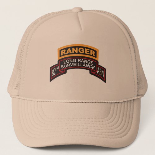 82nd Airborne LRS Scroll Ranger Tab Trucker Hat