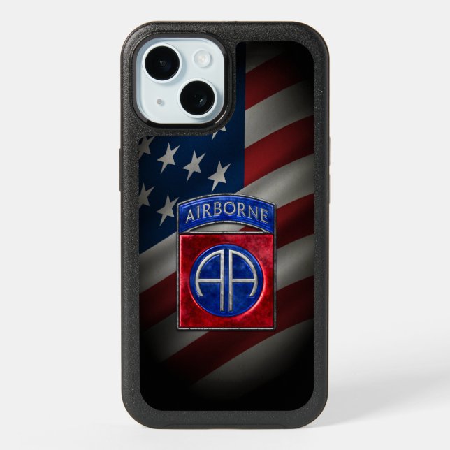 82nd Airborne Otterbox iPhone 15 Case (Back)